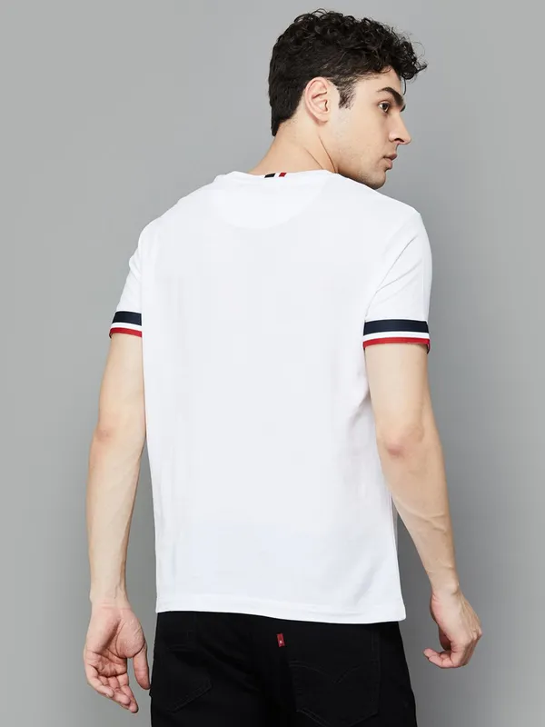 US POLO ASSN white cotton t-shirt for men