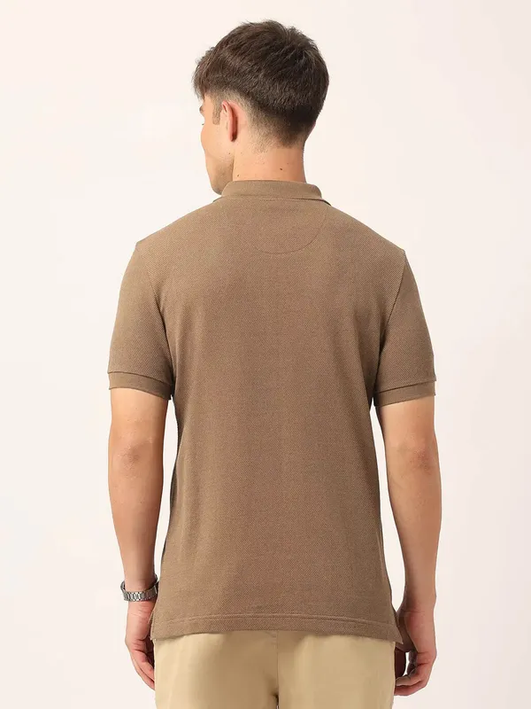 US POLO beige polo t-shirt