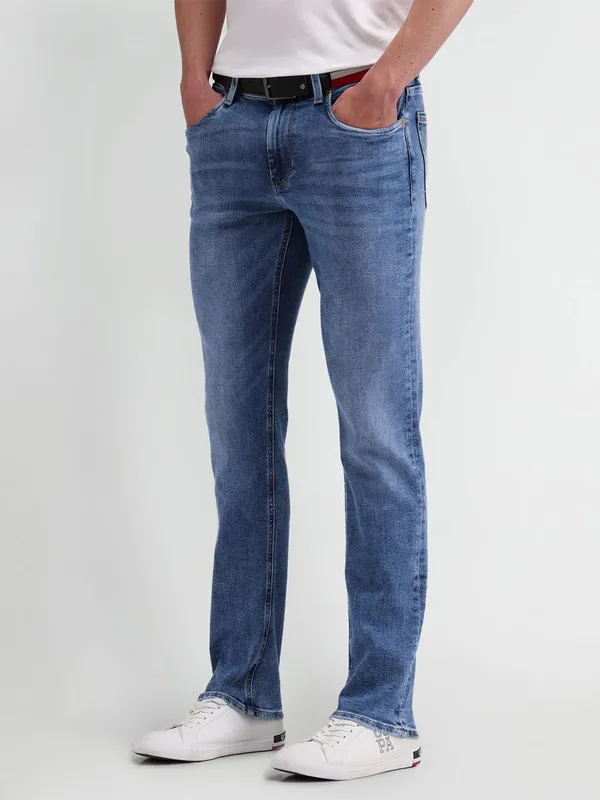 US POLO blue slim taper washed jeans