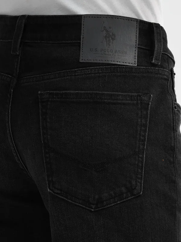US POLO  charcoal grey slim tapered washed jeans