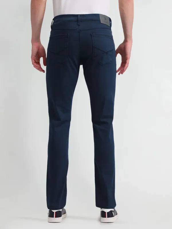 US POLO dark blue slim tapered cotton jeans
