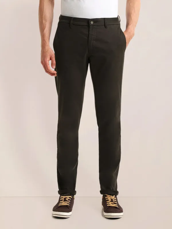 US POLO dark brown trouser cotton