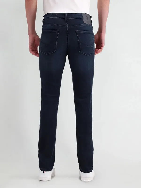 US POLO dark navy skinny washed jeans