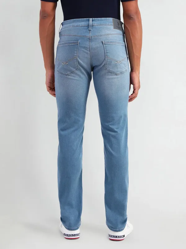 US POLO denim light blue washed men jeans