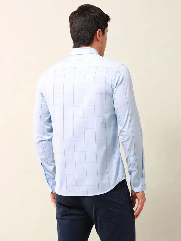 US POLO light blue flannel cotton casual shirt