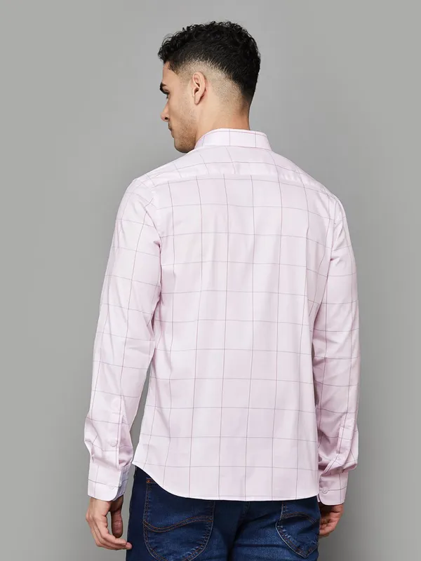 US POLO light pink flannel cotton casual shirt
