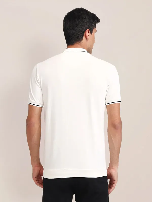 US POLO men slim fit cotton white t-shirt
