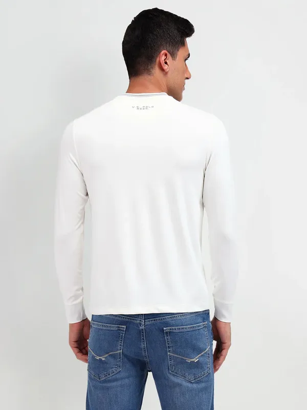 US POLO plain cotton white t-shirt for men