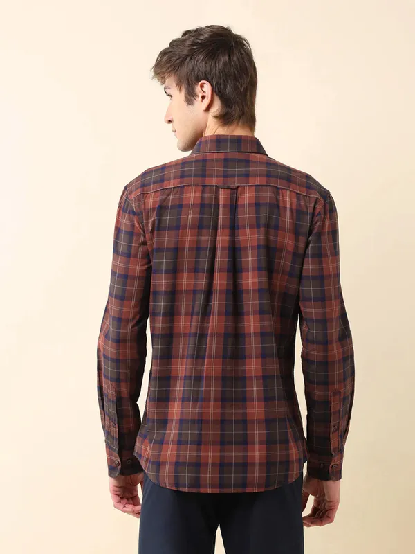 US POLO red and blue check shirt