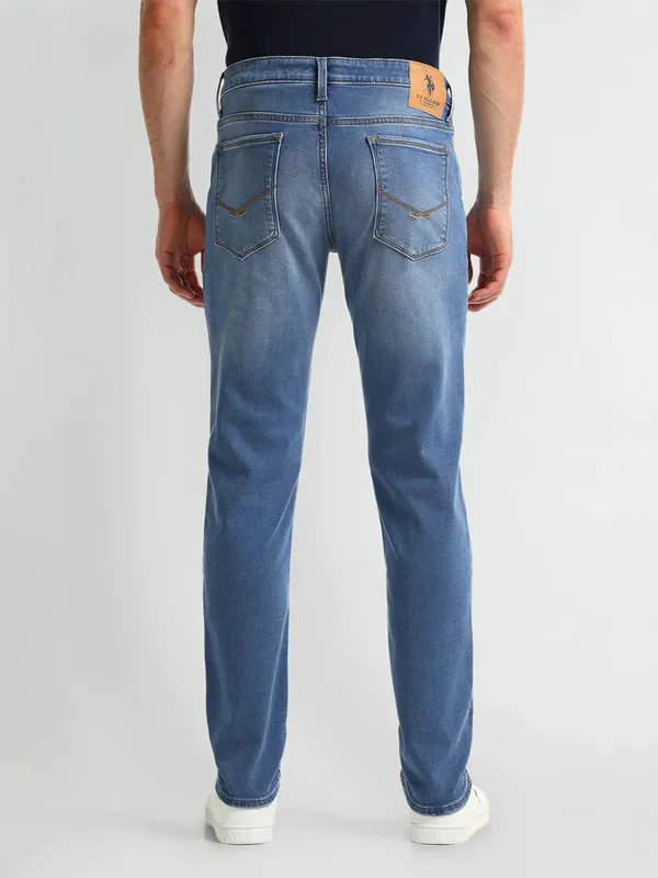 US POLO sky blue washed denim jeans