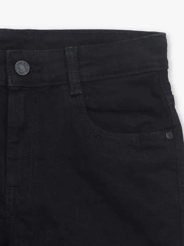 US POLO solid black slim fit jeans