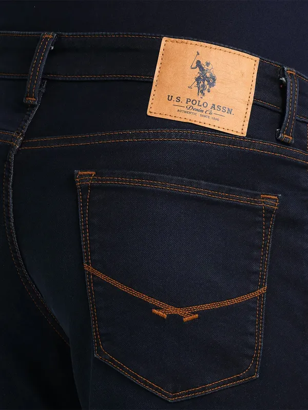 US POLO washed dark navy denim jeans