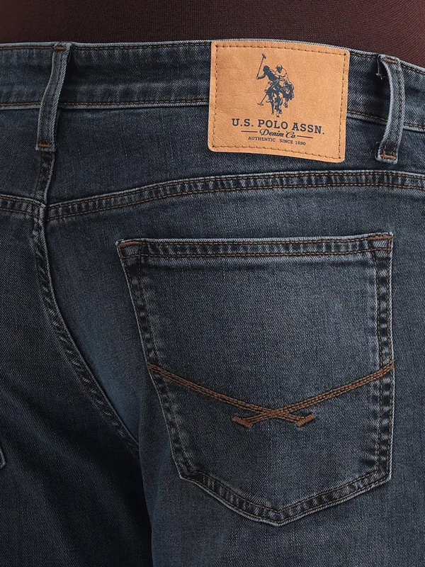 US POLO washed grey slim taper jeans