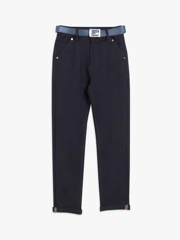 UTEX dark navy solid jeans