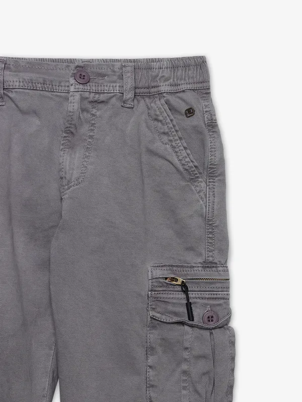 UTEX solid brown cargo jeans