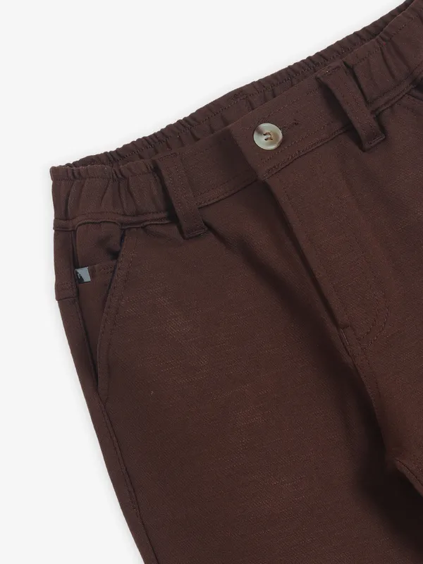 UTEX solid brown jeans