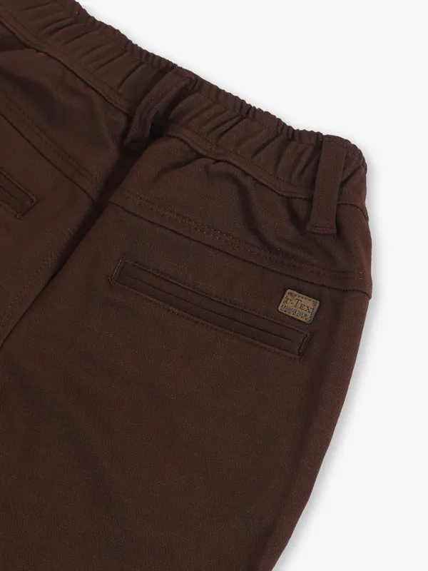 UTEX solid brown jeans