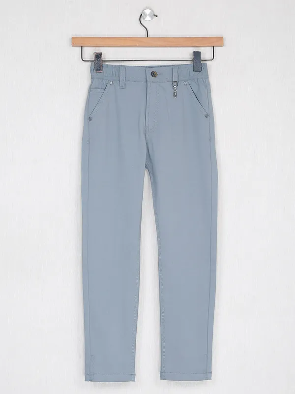 Utex solid denim grey jeans