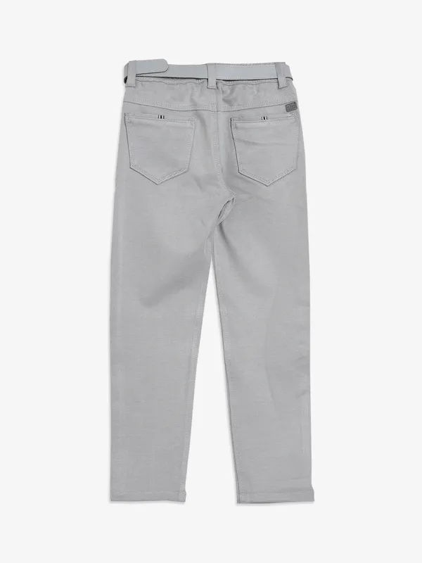 UTEX stylish grey solid jeans
