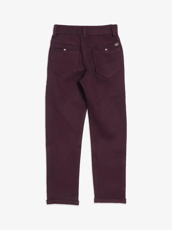 UTEX wine solid jeans