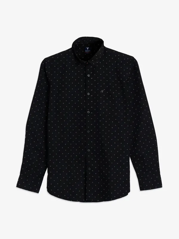 Van Heusen black printed shirt