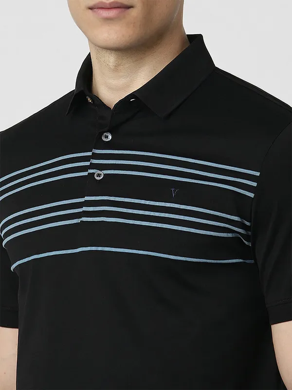 VAN HEUSEN black stripe t-shirt