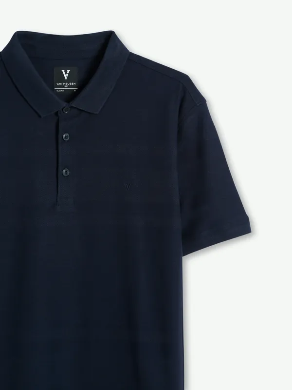 Van Heusen cotton dark navy t shirt