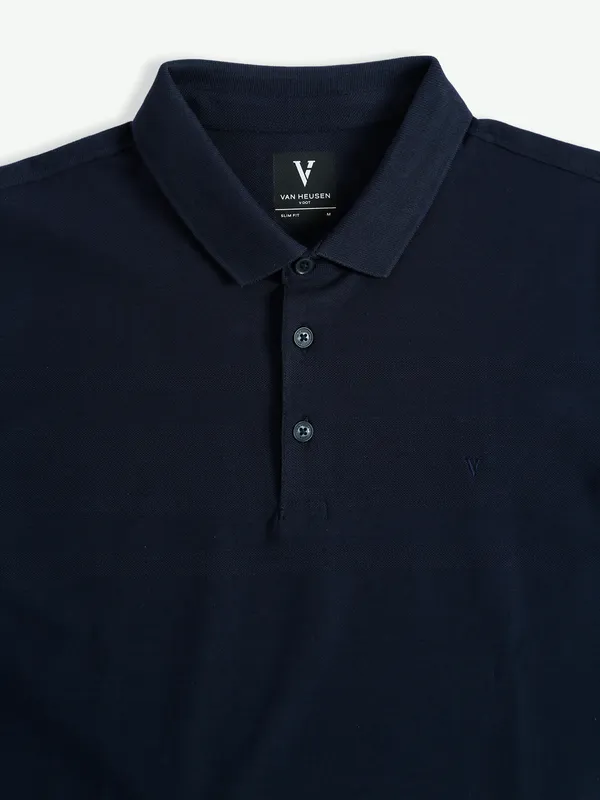 Van Heusen cotton dark navy t shirt