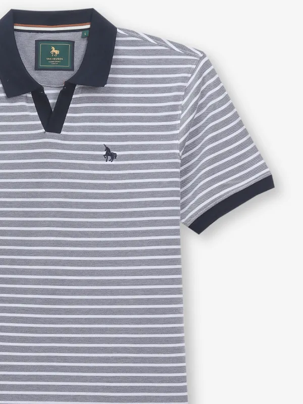 VAN HEUSEN grey stripe t-shirt for men