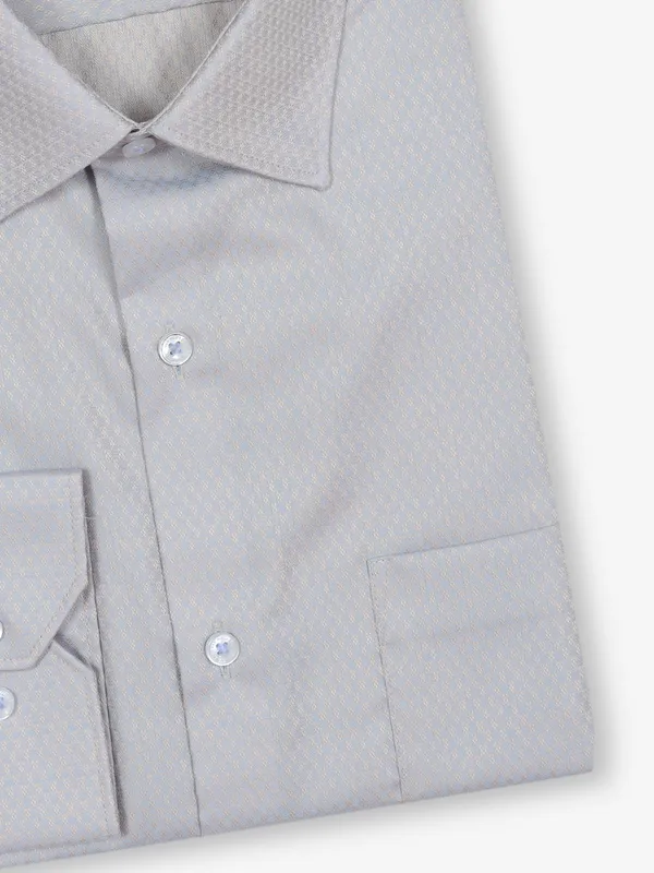 VAN HEUSEN grey texture cotton shirt