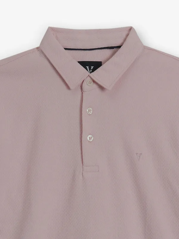 VAN HEUSEN light pink cotton t-shirt