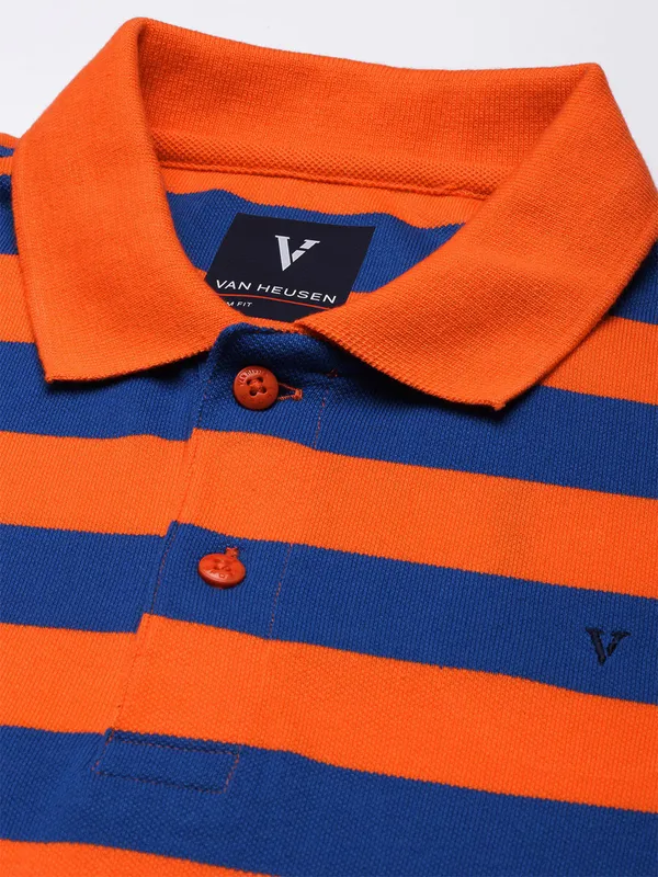 VAN HEUSEN orange stripe t-shirt