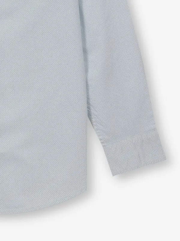 VAN HUESEN blue check casual cotton shirt