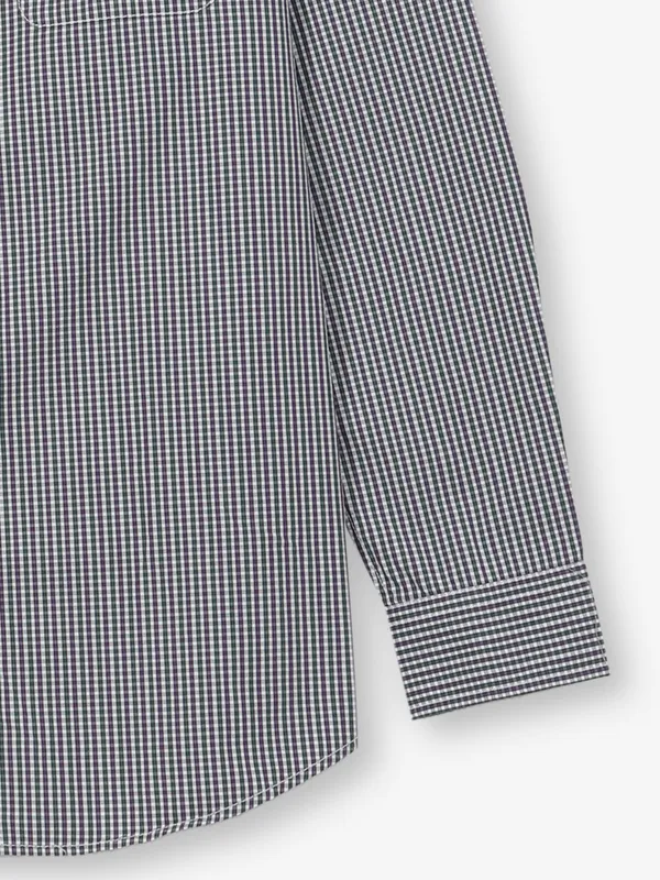 VAN HUESEN multi checks slim fit shirt for men