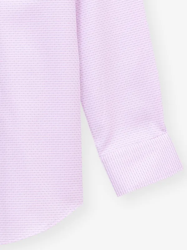 VAN HUESEN textured lilac cotton shirt