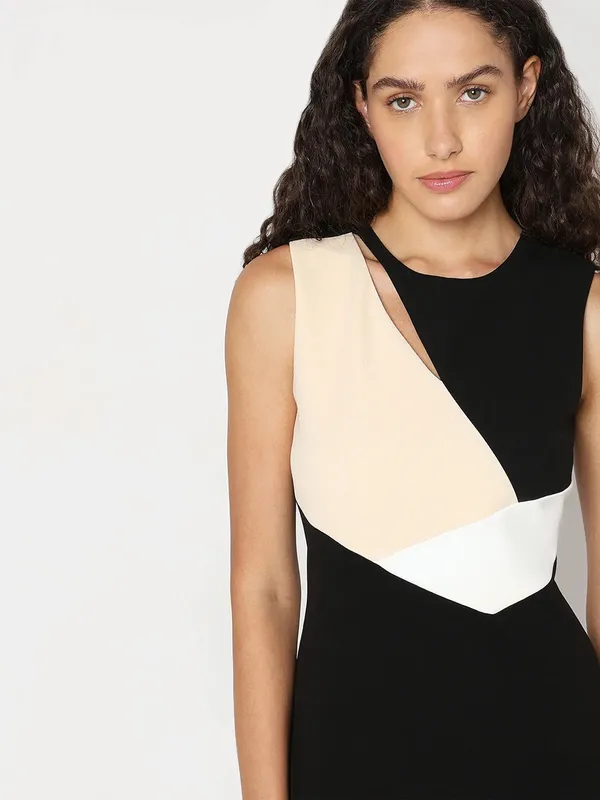 VERO MODA black color block mini dress