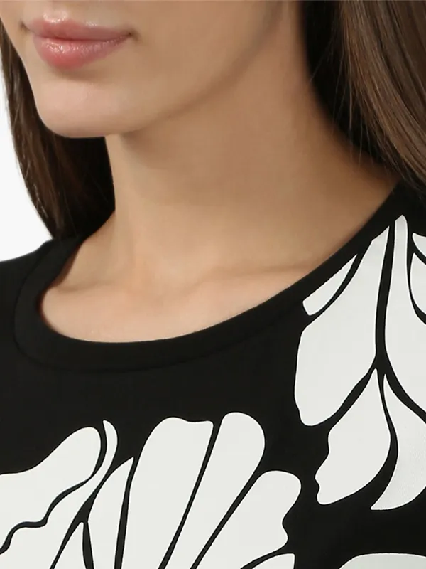 VERO MODA black cotton t-shirt for women