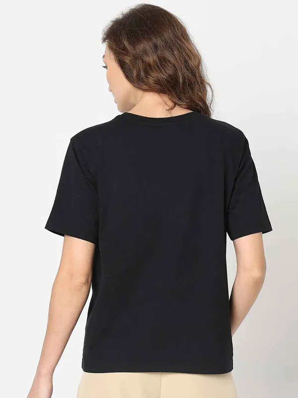 VERO MODA black printed t-shirt