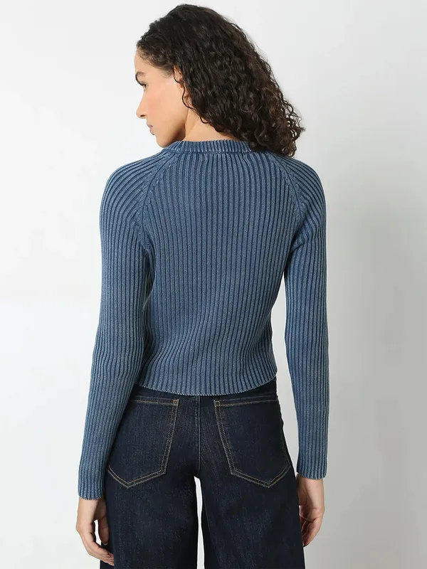 VERO MODA blue knitted top