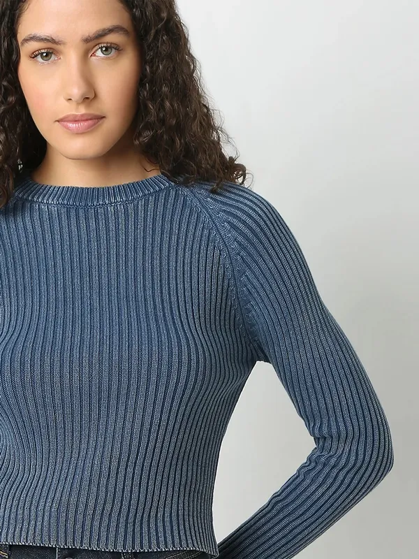 VERO MODA blue knitted top