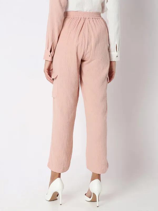 VERO MODA cotton peach trouser