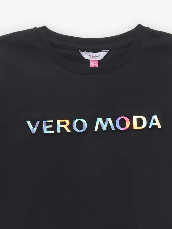 VERO MODA cotton t-shirt in black