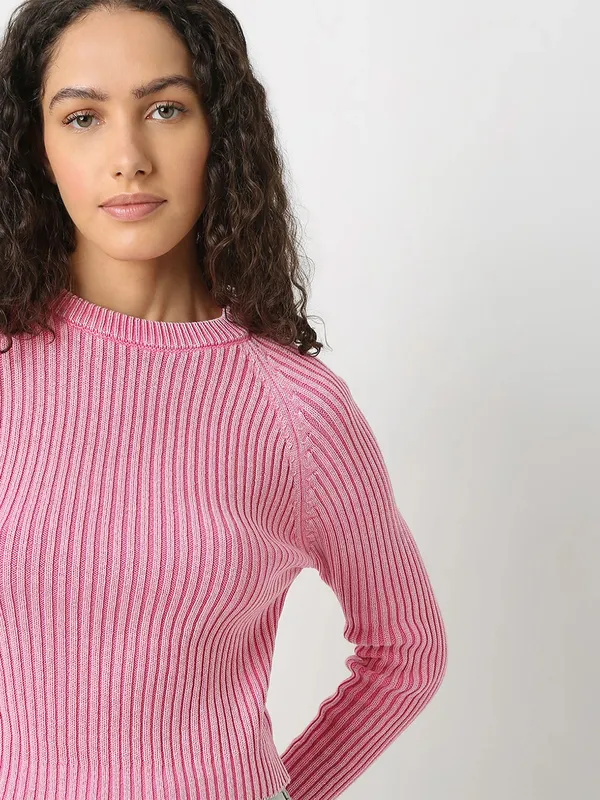 VERO MODA pink kintted top