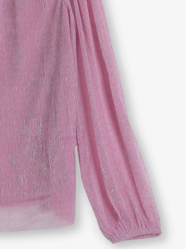 VERO MODA pink lycra full sleeves top