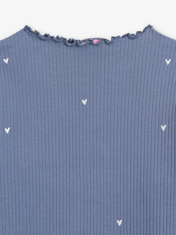 VERO MODA plain grey t-shirt in cotton fabric