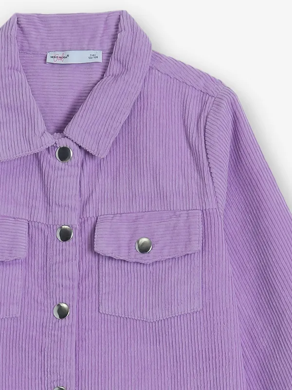 VERO MODA purple corduroy shirt