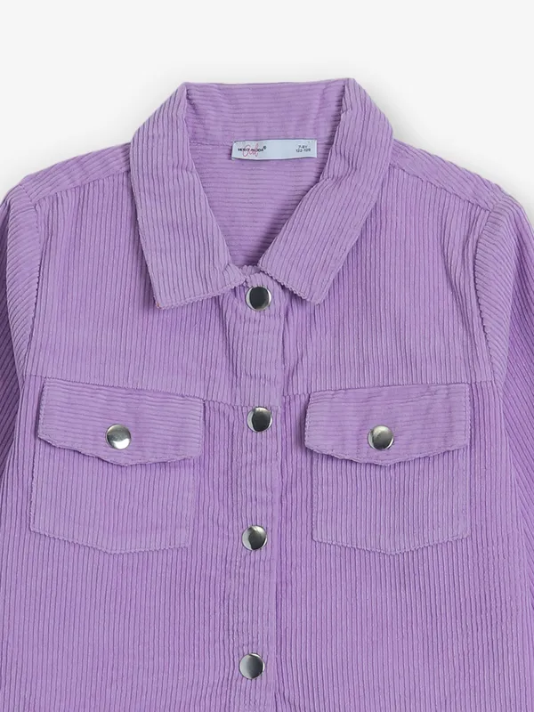 VERO MODA purple corduroy shirt