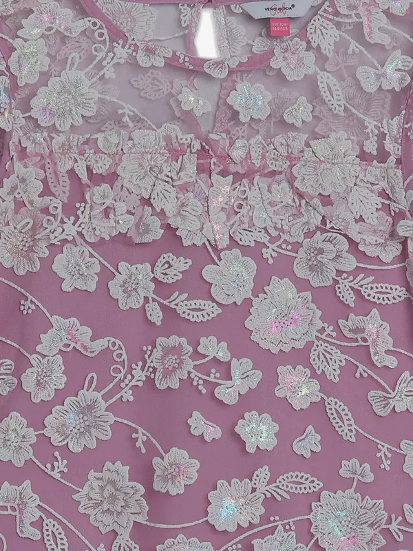 VERO MODA purple lace top