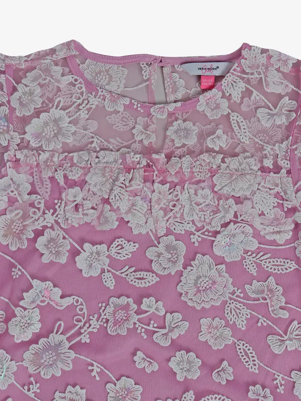 VERO MODA purple lace top