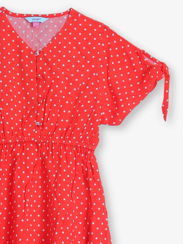 VERO MODA red polka printed dress
